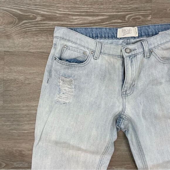 Rachel Rachel Roy Women's Size 28 Blue Ripped Low Rize Denim Jeans - Picture 2 of 12